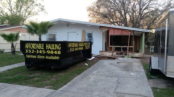 Remodeling or adding on rent our dumpsters to haul away debris