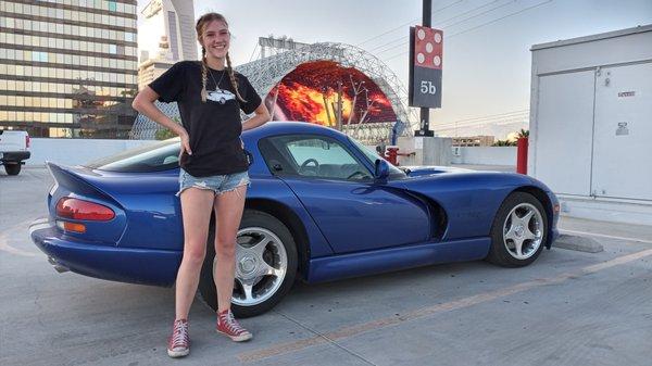 Viper Parked In Freemont Street Experience Garage