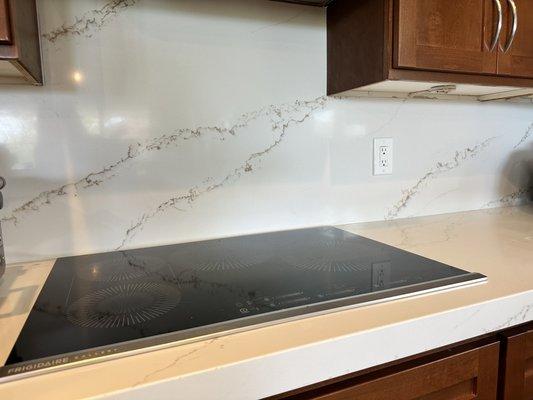 Kitchen countertops and backsplash