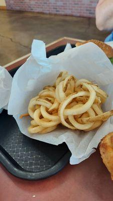 Curly fries.