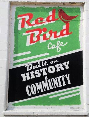 Red Bird Cafe mural by Alexandria Monik