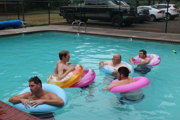 Time in the camp pool