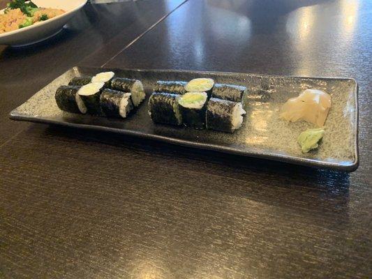 Avacado Tuna Roll & Avacado Roll