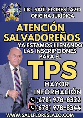 Ya estamos llenando los formularios de TPS a los salvadoreños