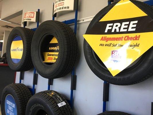 Many tires to choose from