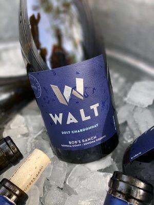 Walt wines Chardonnay on ice at the 2020 WOPN Walt wines event :-)