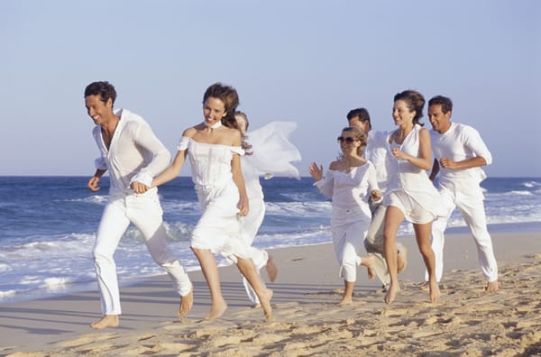 Wedding Party on the Beach