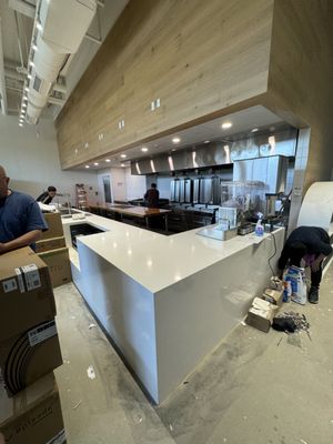 Post construction cleaning of a restaurant in Burlington ma