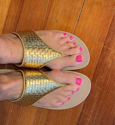 Pretty pedicure.