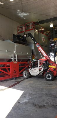 Indoor concrete plant water tank installation for CCZ Ready Mix done by Connelly & Sons plumbing inc