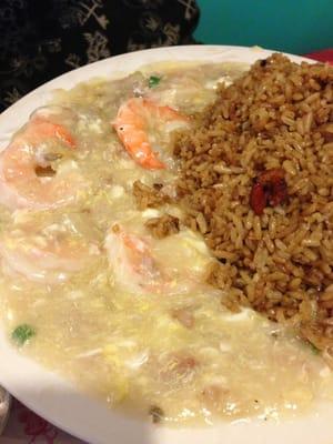 Shrimp in lobster sauce