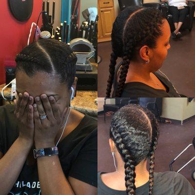 Braids no added hair