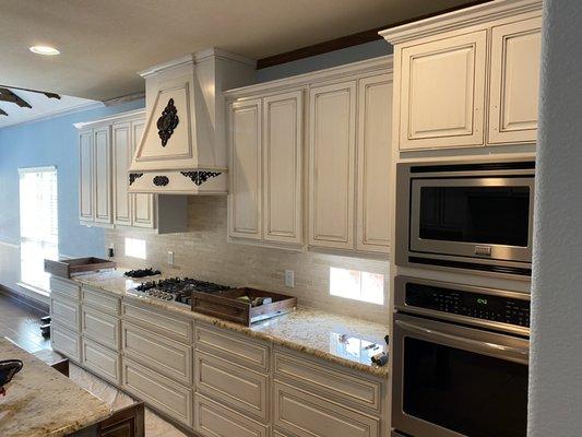 Refinish and Repaint Custom Cabinets