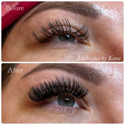 Lash refill from other salon.