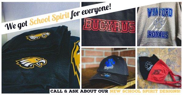 We offer school spirit wear