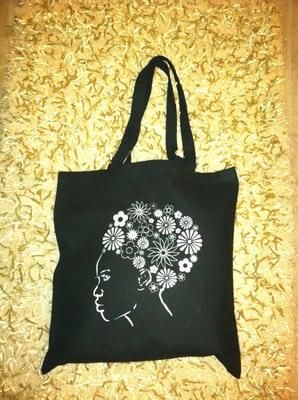 Black cotton bag. Visit DiannaStudio.com for more styles.