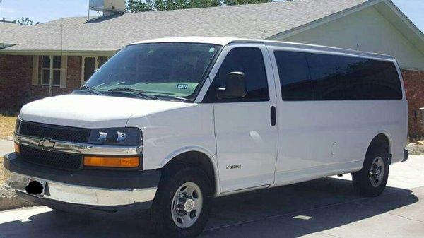 15 passenger vans for large groups, please schedule in advanced for better availability.