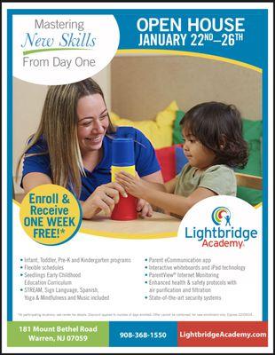 January 2024 Open House Promotion