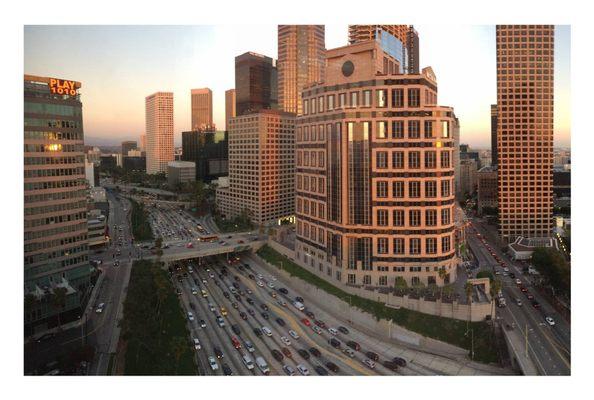 View from the Kinetic Financial headquarters in Downtown Los Angeles.