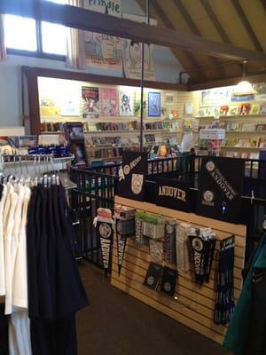 Phillips Academy gear & kids' books upstairs