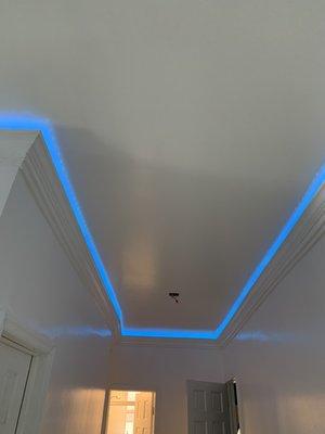 100 feet of led lighting installation