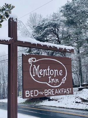 A beautiful snowy day in Mentone