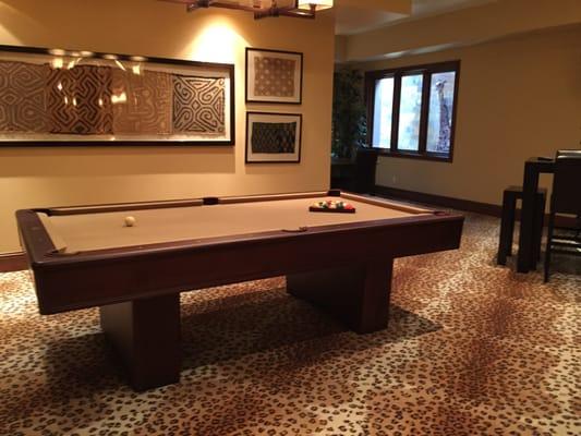 A clients custom billiards room.