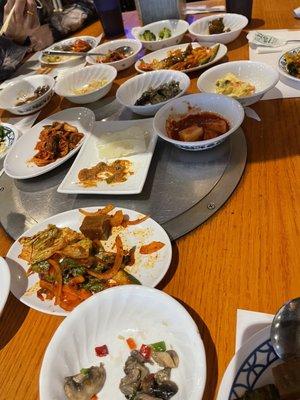 Lots of banchan