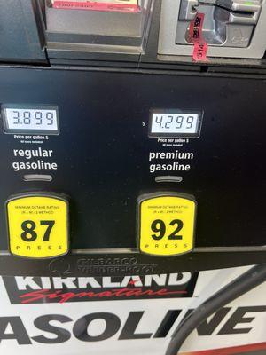 Gasoline prices! Good deal.