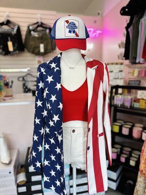 American flag blazer