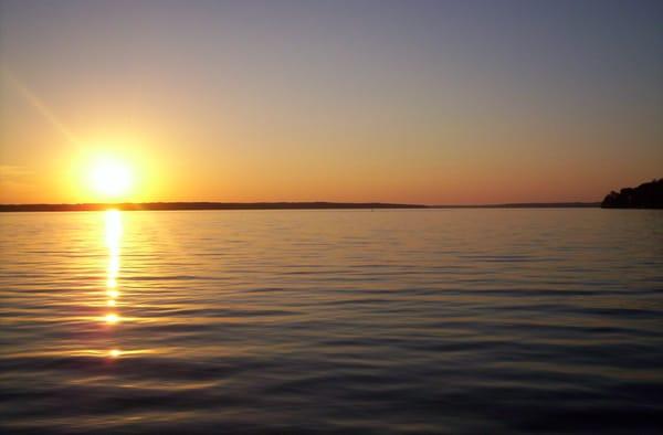 Sunset on Lake Gaston!