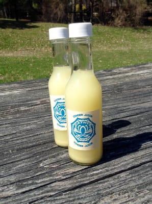 Pure cold and hand pressed ginger juice. Great for mixing in cocktails or for medicinal use.