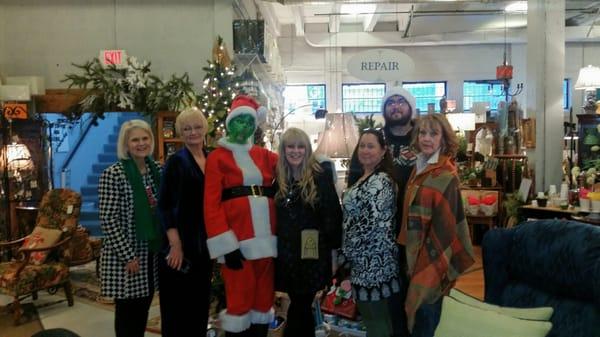 Our Staff with the Grinch