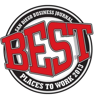 Named one of the 2013 Best Places to Work by the San Diego Business Journal!