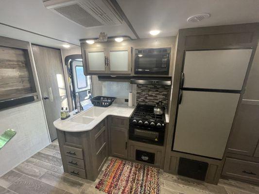 Inside Camper available for nightly rental