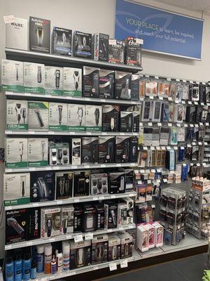 Trimmers, clippers, blades and cleaning supplies