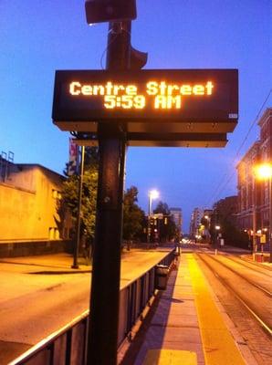 Center St. Light Rail Station