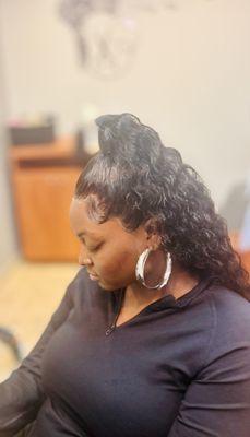 Wig install with Genie Ponytail