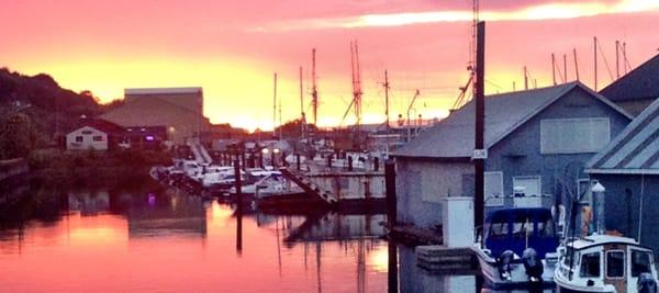 Sunset from the Port Angeles Boat Haven.