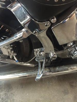 Rear passenger pegs