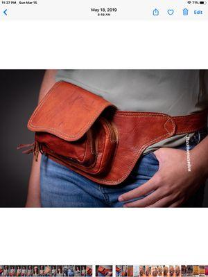 Fanny pack for both male and female. Leather Moroccan style