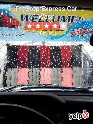 Great little car wash hand dry after  you still have to do the inside yourself