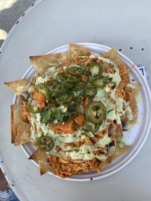 Chicken tinga Nachos de Rancho