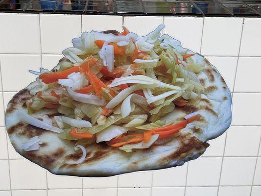 Pupusa display.