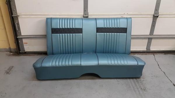 Custom refurbished rear bench