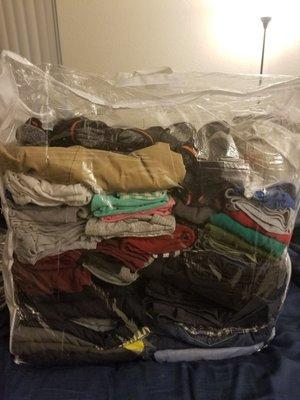 32 pounds of laundry; washed, dried, and folded for a great price!