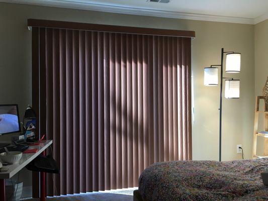 Sliding blinds in my home office, so happy with them!