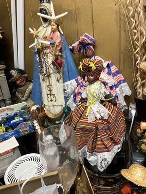 Santería is a Religion from Africa brought to Cuba . I work with African believes that I Love . Blessings.