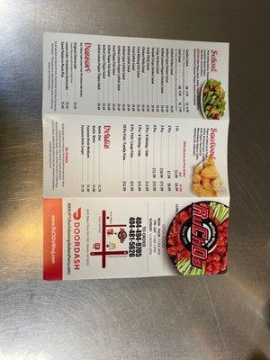 New menu