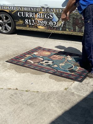 Step 5 - How to Clean a Oriental Rug